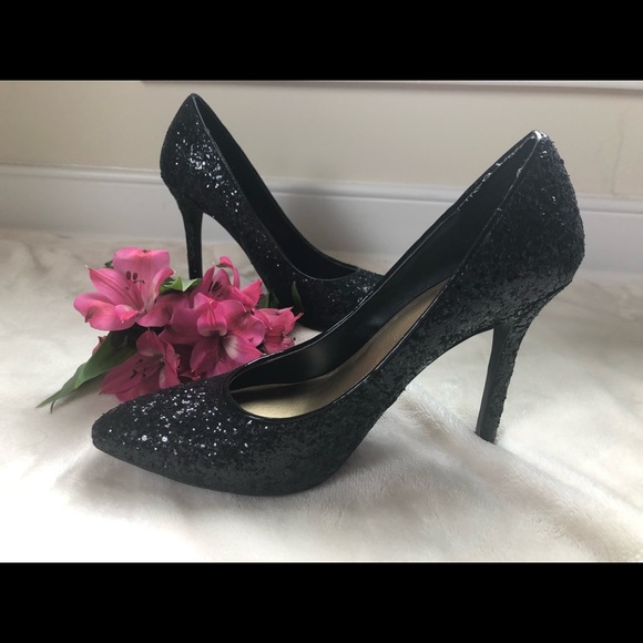 Mossimo Supply Co. Shoes - Mossimo black glitter, sparkle heels